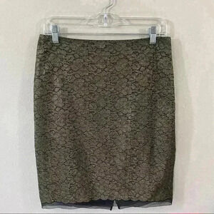 Ann Taylor lace overlay skirt